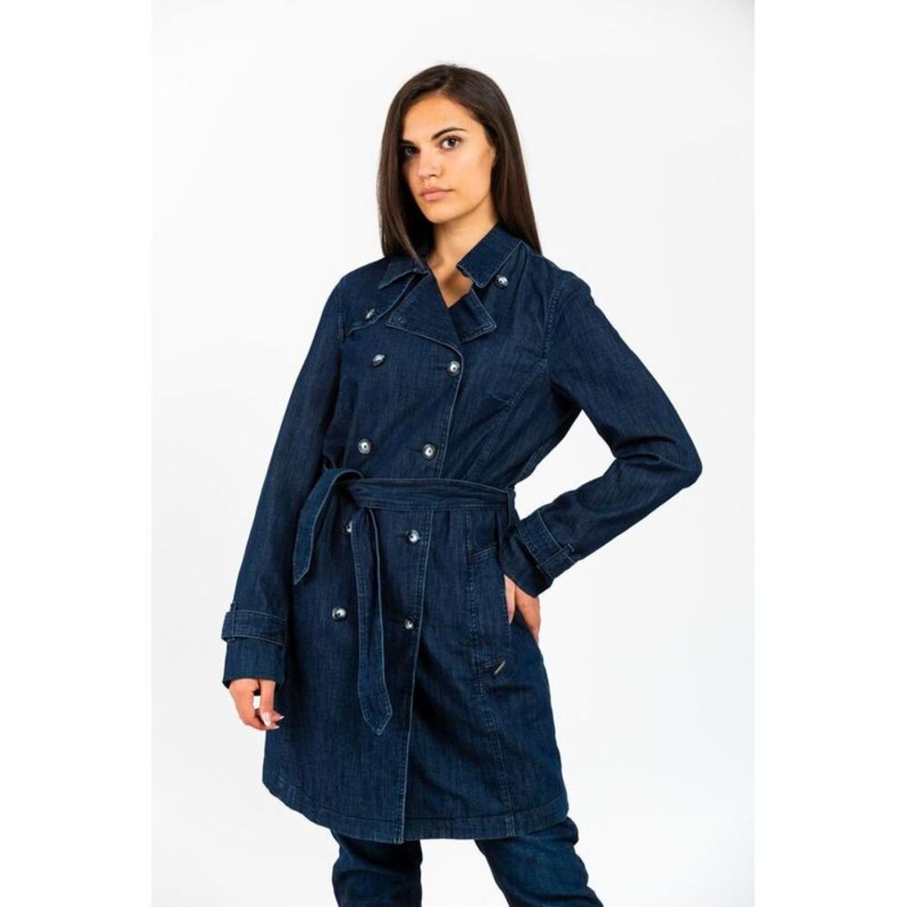 Gas Blue Cotton Denim Women's Jacket
